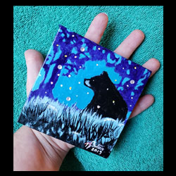 Black Bear Sparkle / Acrylic 